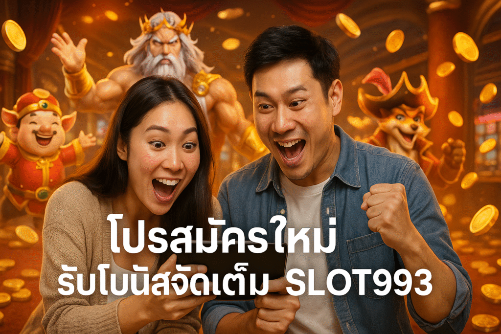 โปรสมัครใหม่ รับโบนัสจัดเต็ม SLOT993